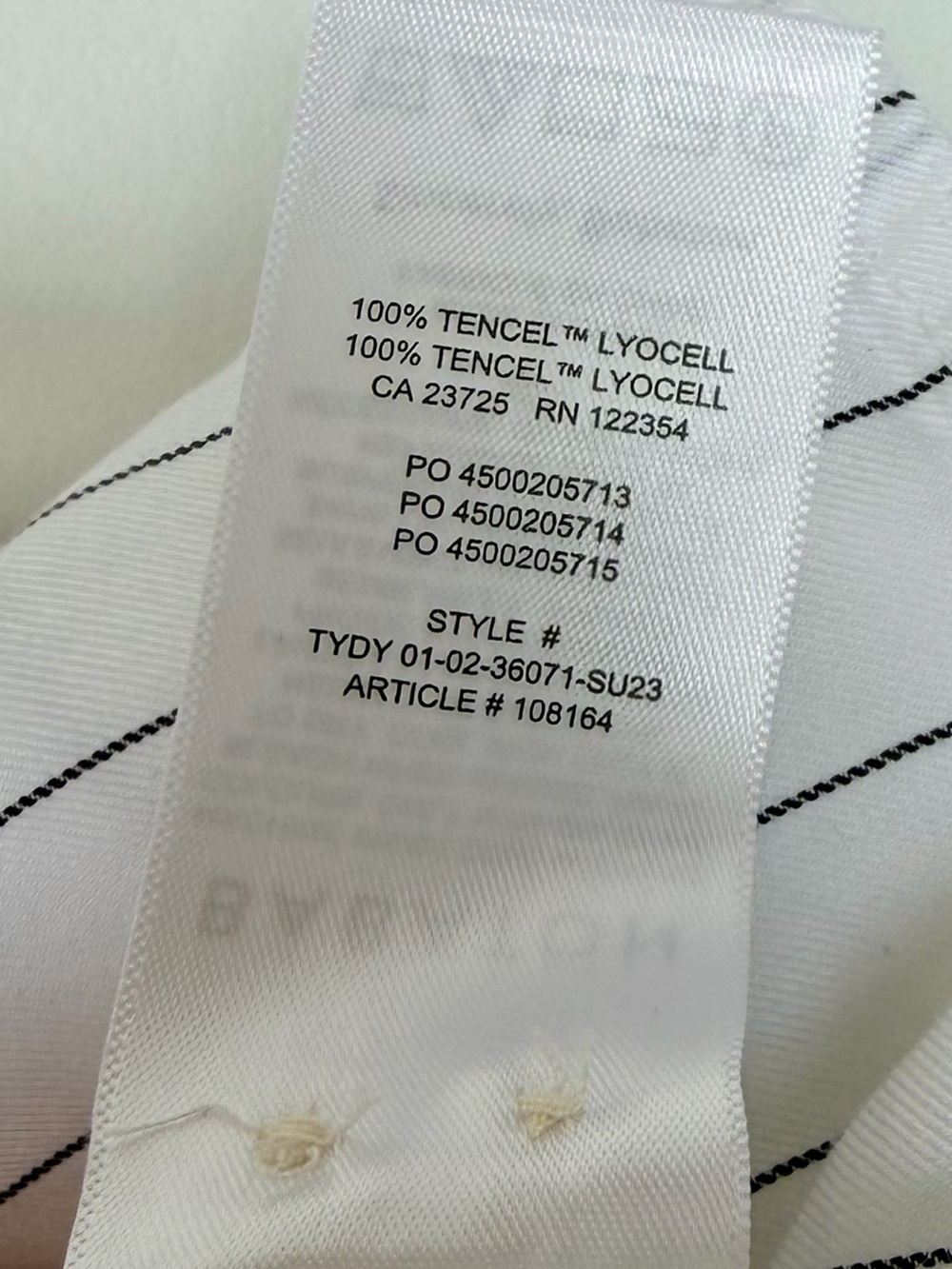 BABATON ARITIZIA Utility Shirt Relaxed Drapey Twill Button Up Stripes Medium - Picture 8 of 8